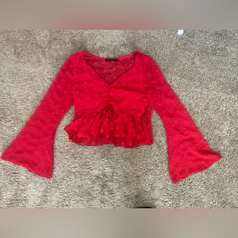 Elegant Red Women's Top